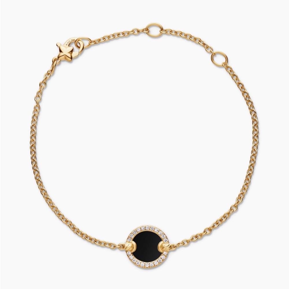 Petite DY Elements Center Station Chain Bracelet in 18K Yellow Gold